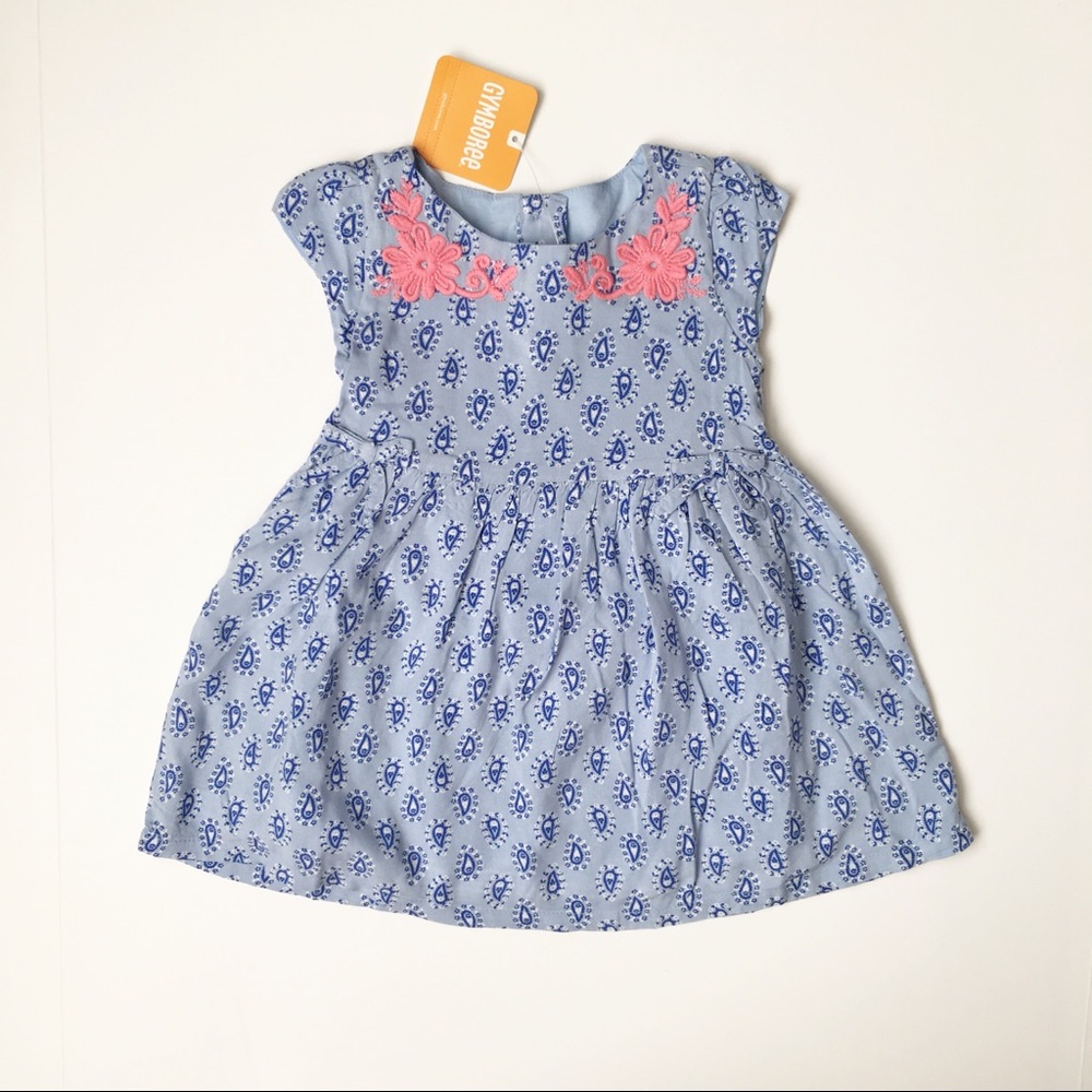 NWT Gymboree Paisley Embroidered Dress